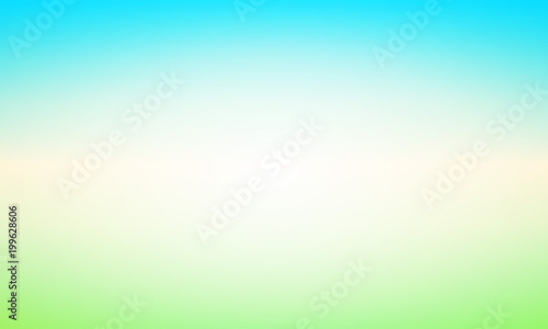 Abstract Background with Glow and Shine - Vector Illustration with Blured Landscape of Clear Day.