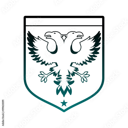 Russia eagles emblem vector illustration graphic design