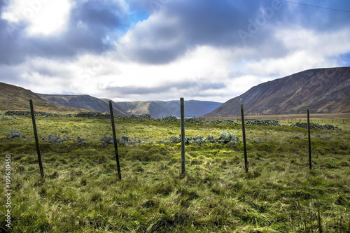 Rural background in Scotland. Cairngorms National Park, Ballater, Aberdeenshire, Scotland, UK. Royal Deeside.