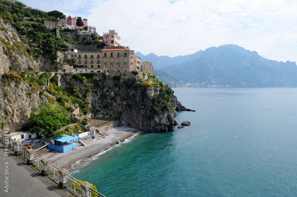 Naklejka premium 南イタリア、アマルフィの風景