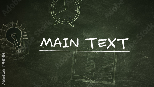 Handdrawn Wiggling Chalkboard Title