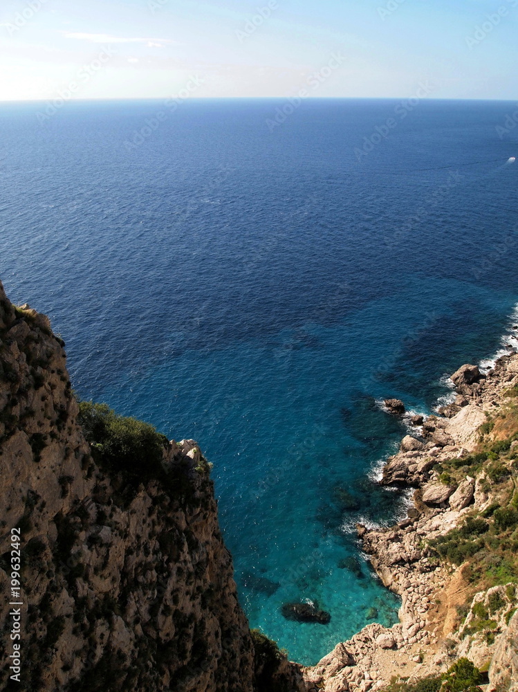 南イタリア、カプリ島の風景