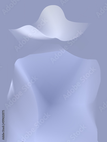 Pretty woman with a hat. Mystic. It can be ideal for advertising, creating websites or for decorating a variety of products. Vector illustration 