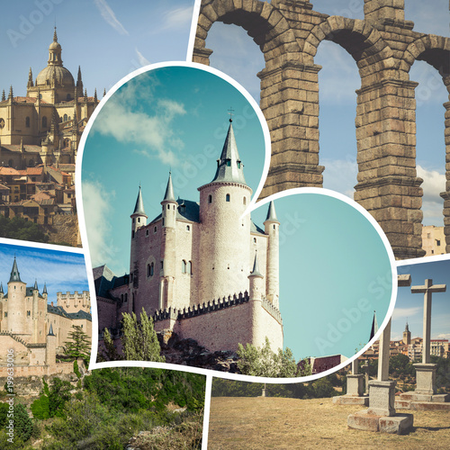 Collaje of Segovia Spain Europe photo