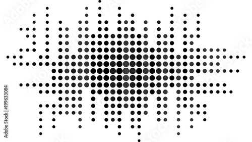 Abstract texture background black and white dots.