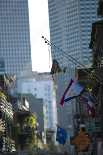 french quarter flags