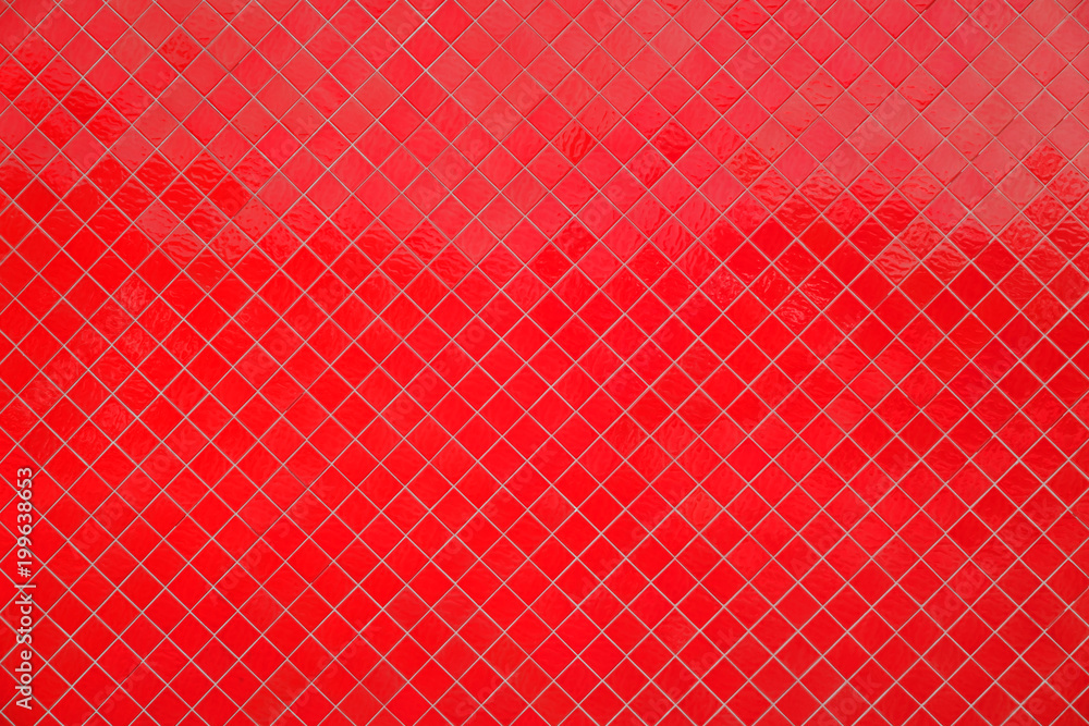 Red mosaic texture and background.