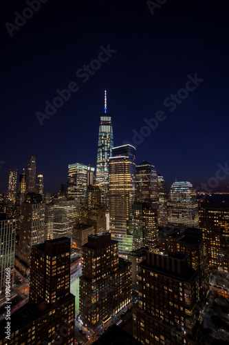 Downtown Manhattan evening