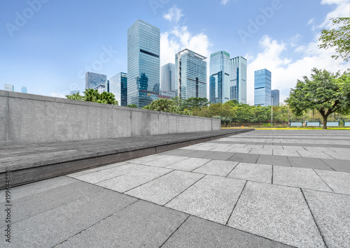 modern building and empty pavement, china. © hallojulie