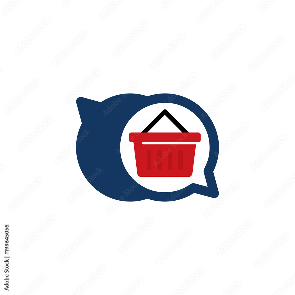 Shop Chat Logo Icon Design Shop Chat Logo Icon Design