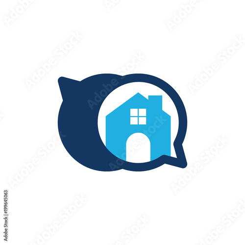 Home Chat Logo Icon Design