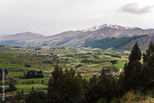 Landscape view of Queenstown, New Zealand. 