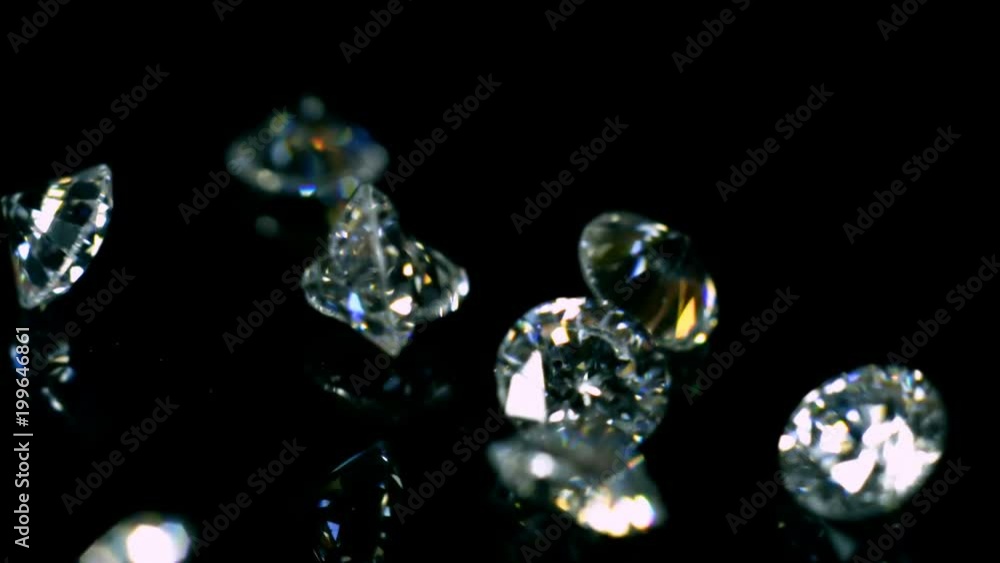 Diamonds Bouncing Slow Motion 2000fps Diamonds Bouncing Slow Motion 2000fps
