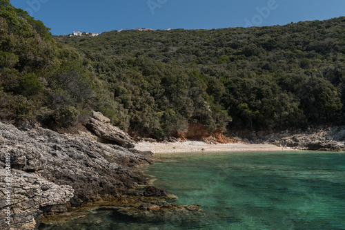 Small cove near Ustrine on a sunny day in spring
