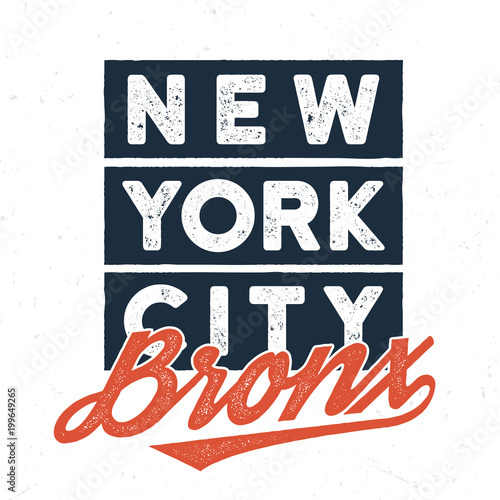 New York City Bronx - Tee Design For Print 