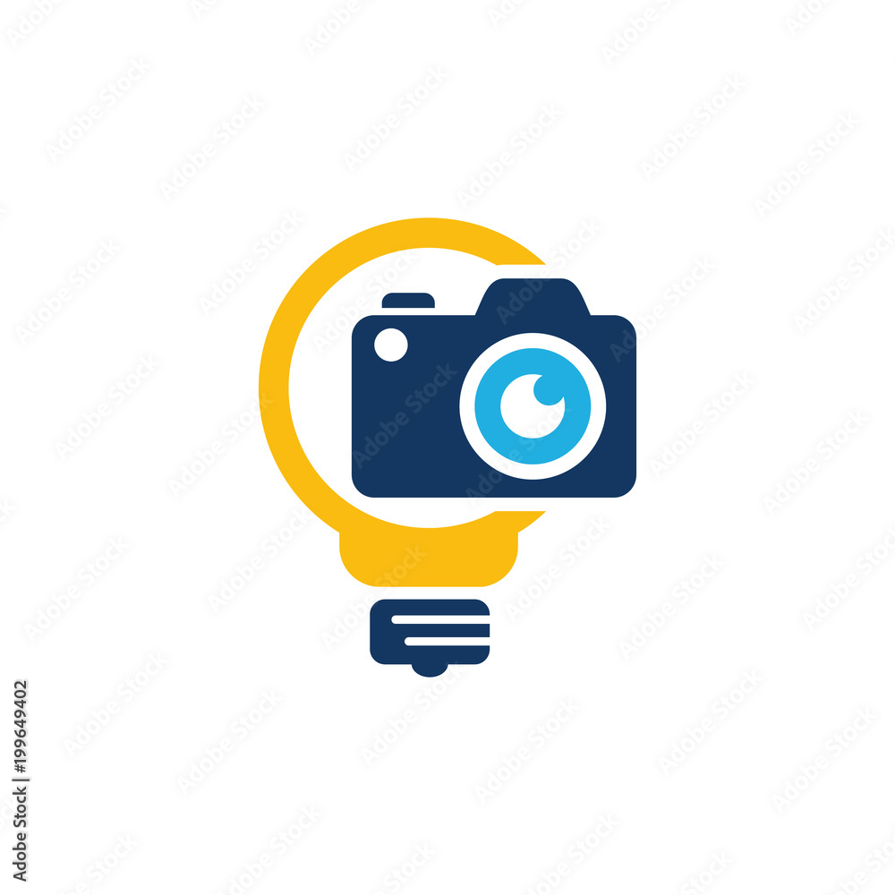 Camera Idea Logo Icon Design