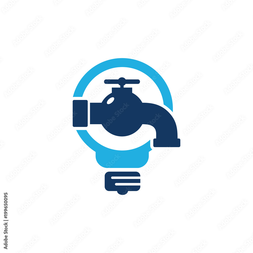 Plumbing Idea Logo Icon Design