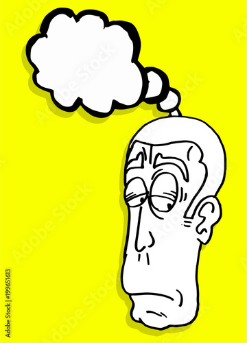 man face thinking