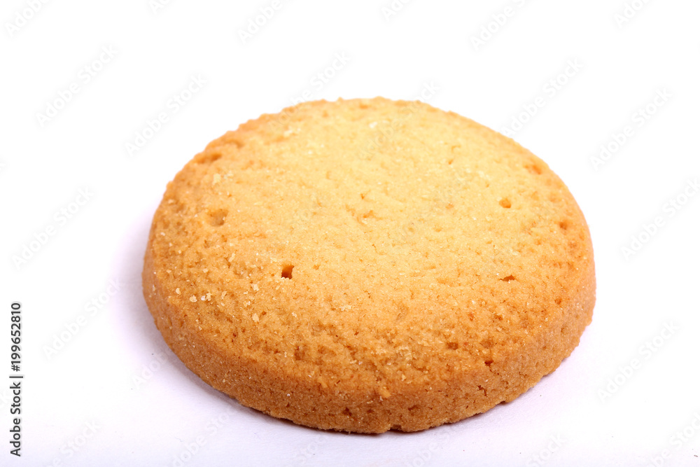 Danish butter cookies, butter cookies on white