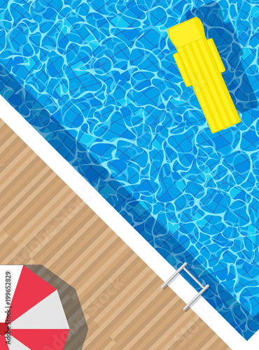 swimming pool top view vertical background