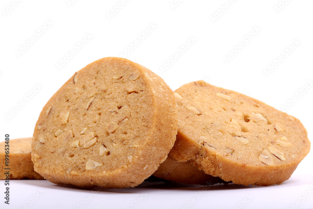 Italian Biscotti in white, almond cookies in white Italian Biscotti in white, almond cookies in white