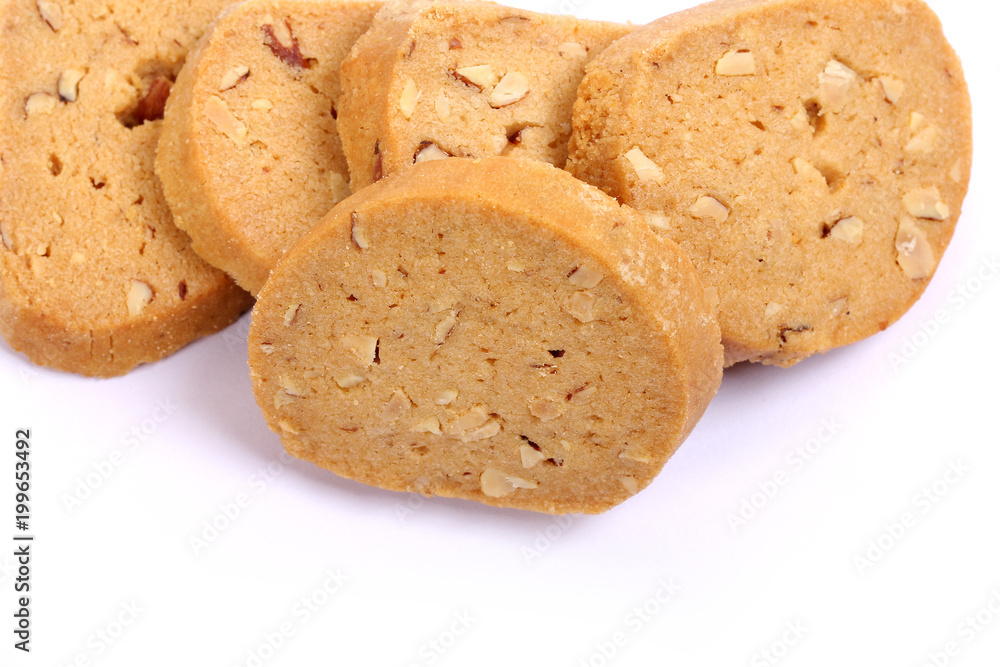 Italian Biscotti in white, almond cookies in white Italian Biscotti in white, almond cookies in white