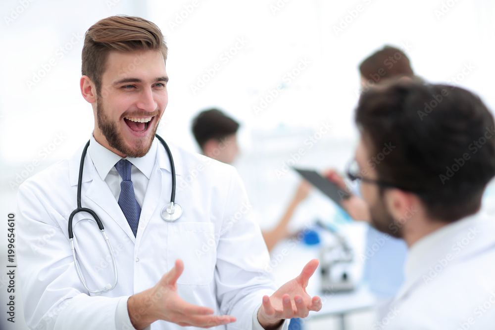 doctor and laboratory staff . doctor and laboratory staff .