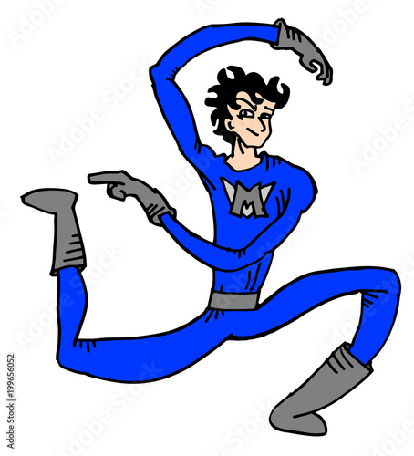 eslstic hero man