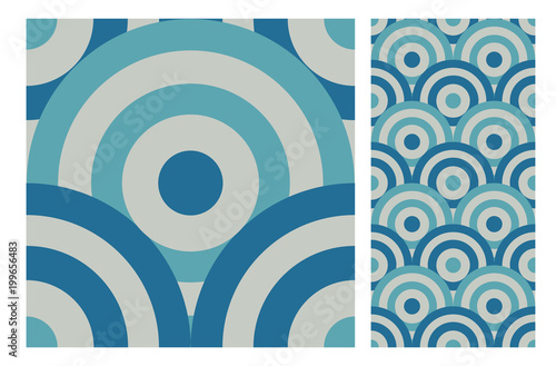 vintage tiles patterns antique seamless design in Vector illustration	