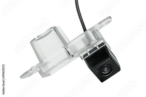 car rear view camera with a transparent plafond side view