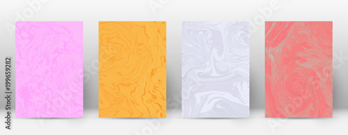 Abstract cover. Modern design template. Admirable suminagashi marble. Minimalistic hipster flyer design. Wondrous trendy abstract cover. Vector illustration.