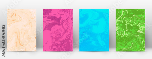 Abstract cover. Modern design template. Admirable suminagashi marble. Minimalistic hipster flyer design. Fresh trendy abstract cover. Vector illustration.