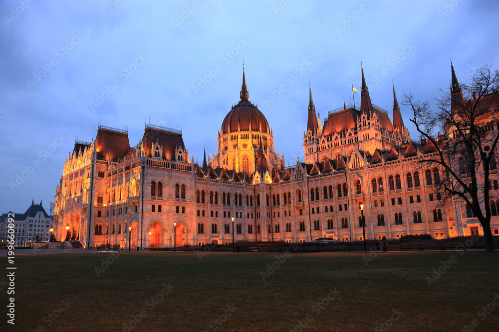 Parlamentsgebäude in Budapest, Ungarn