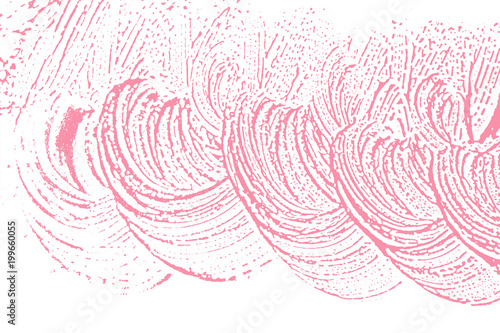 Natural soap texture. Amusing bright pink foam trace background. Artistic posh soap suds. Cleanliness, cleanness, purity concept. Vector illustration.