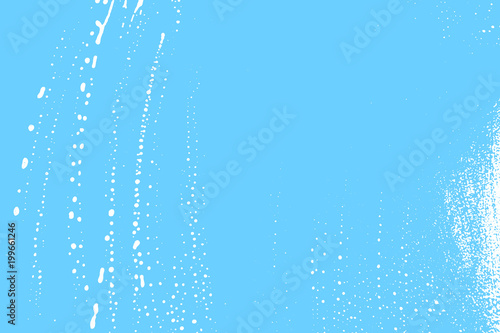 Natural soap texture. Admirable light blue foam trace background. Artistic brilliant soap suds. Cleanliness, cleanness, purity concept. Vector illustration.