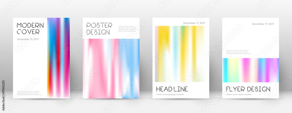 Flyer layout. Minimal outstanding template for Brochure, Annual Report, Magazine, Poster, Corporate Presentation, Portfolio, Flyer. Appealing lines cover page.