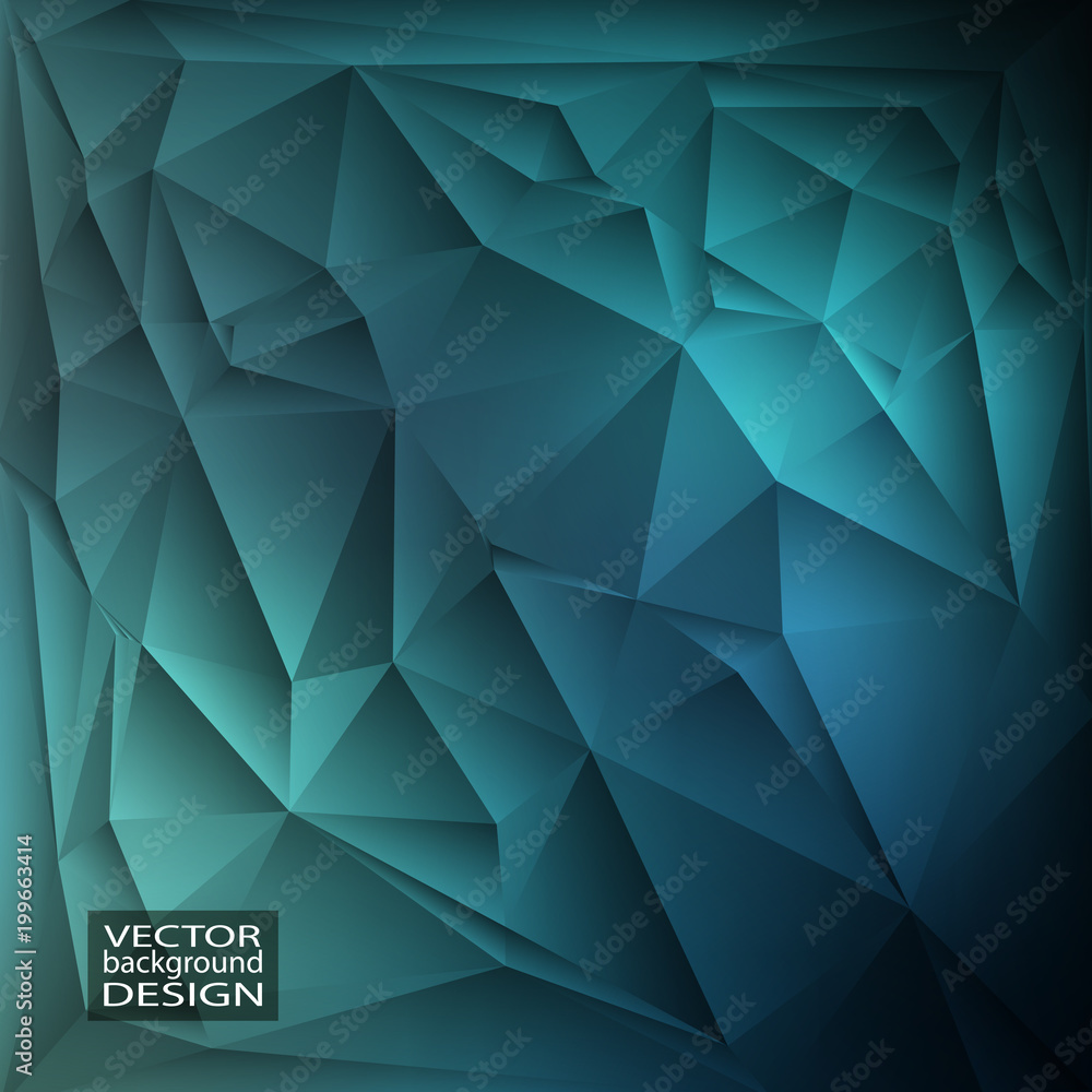 Fototapeta premium Colorful geometric background with triangles.