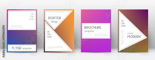 Flyer layout. Stylish fabulous template for Brochure, Annual Report, Magazine, Poster, Corporate Presentation, Portfolio, Flyer. Awesome gradient cover page.