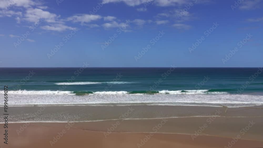 Beatiful landscape with sand beach on Atlantic ocean coast, Morocco, 4k Beatiful landscape with sand beach on Atlantic ocean coast, Morocco, 4k