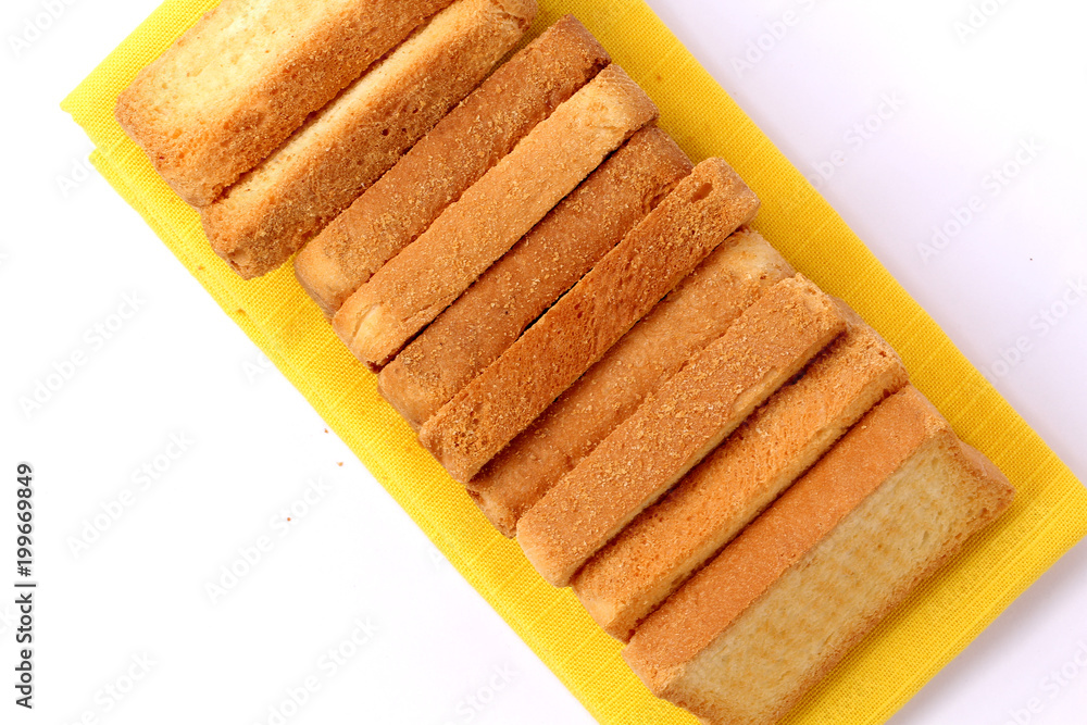 Fototapeta premium crispy rusk, cake rusk