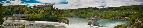 Bild auf Leinwand Schwiz - Rheinfälle Schaffhausen // Switzerland - Water falls at Schaffhausen