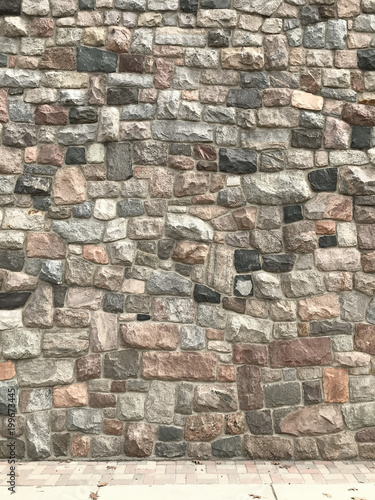 Texture of granite wall. Background and detail.
