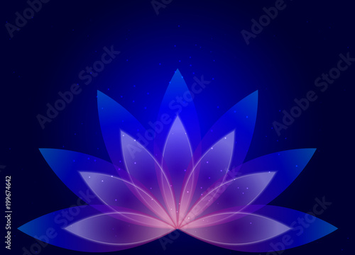 Abstract flower of lotus