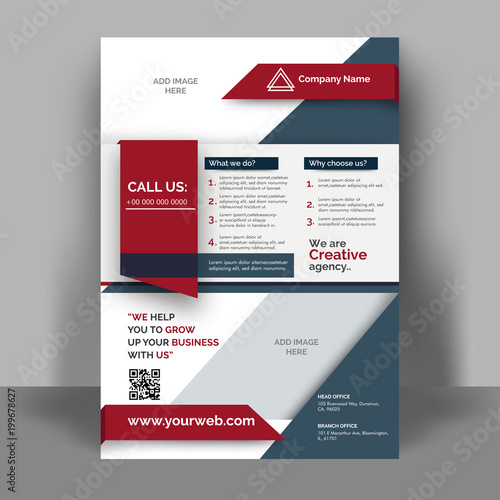 Creative flyer design. Corporate template layout presentation. Business concept.