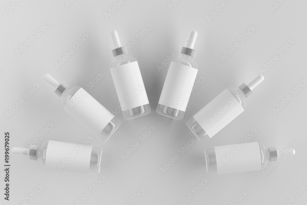Blank white bottles Blank white bottles