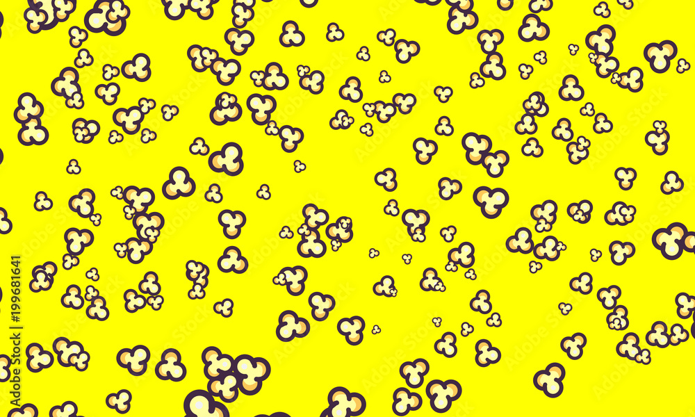 Background of falling popcorn Background of falling popcorn