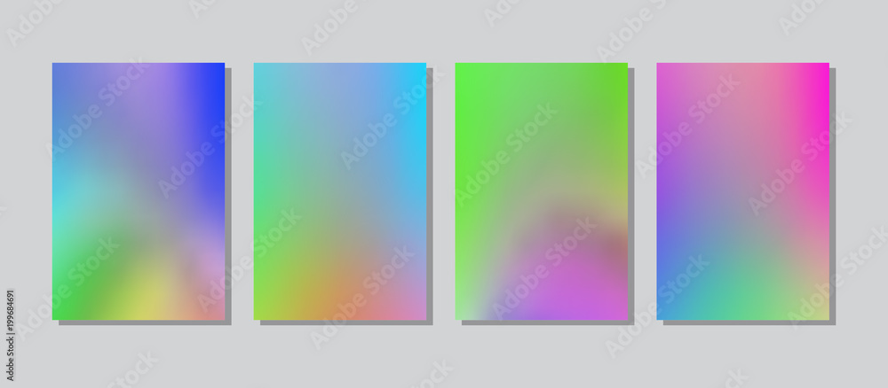 Screen gradient set with modern abstract backgrounds. Screen gradient set with modern abstract backgrounds.