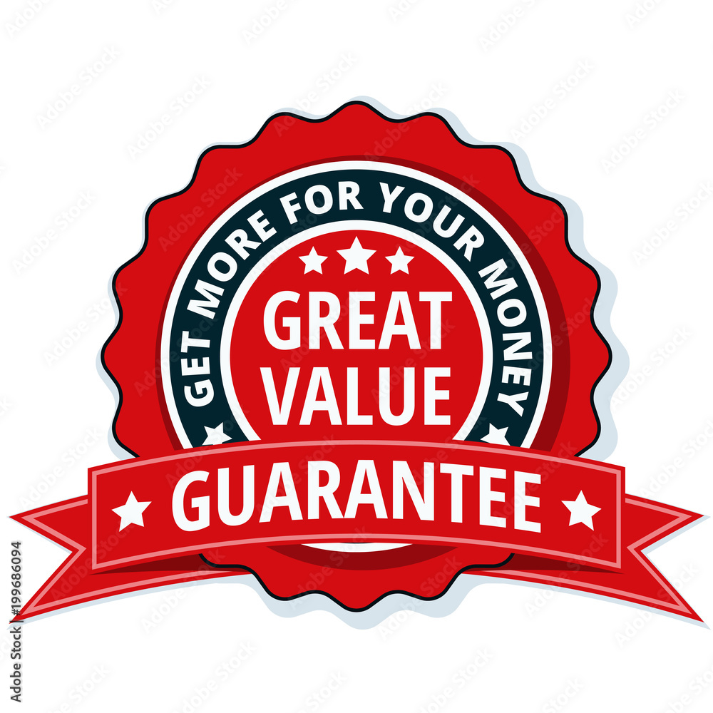 Obraz premium Great Value label illustration