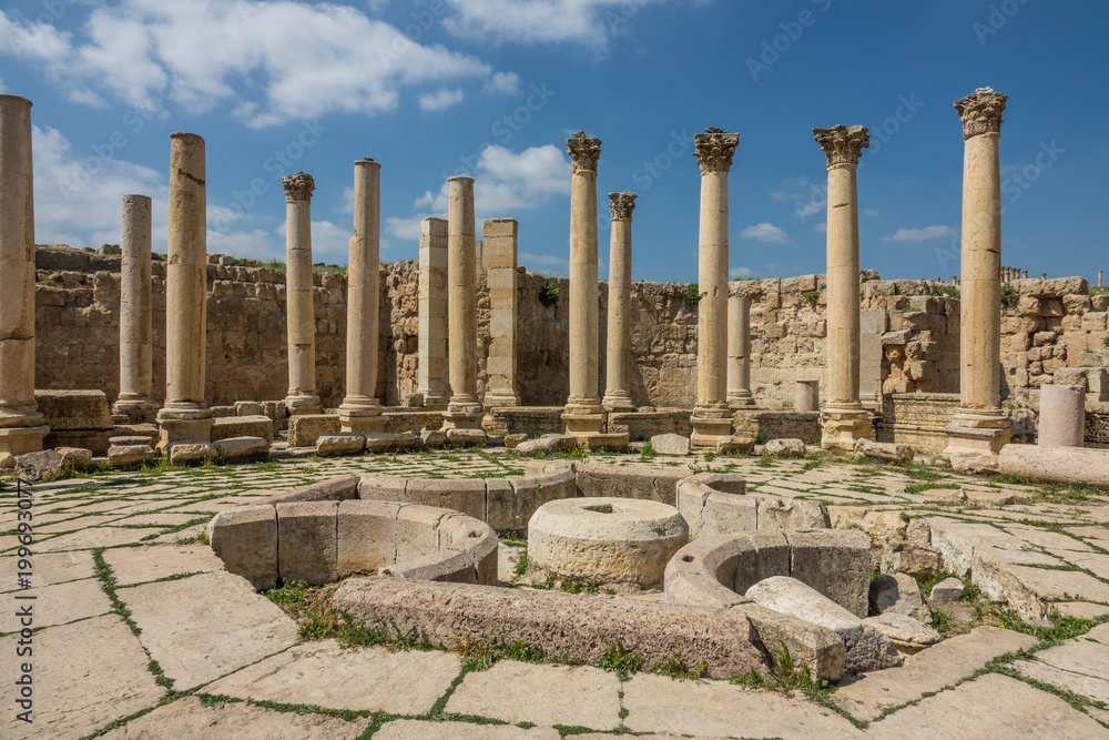 Jerash historic ruins overview near Amman