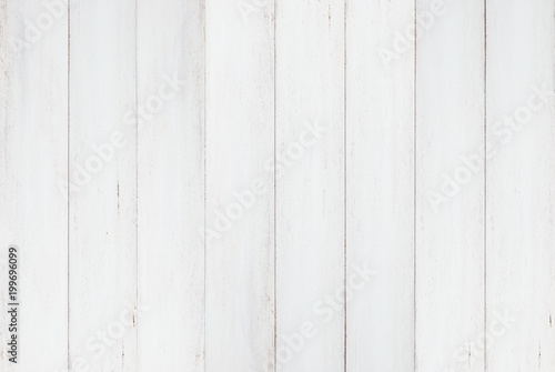 White wood plank texture for background. © Yadpiroon